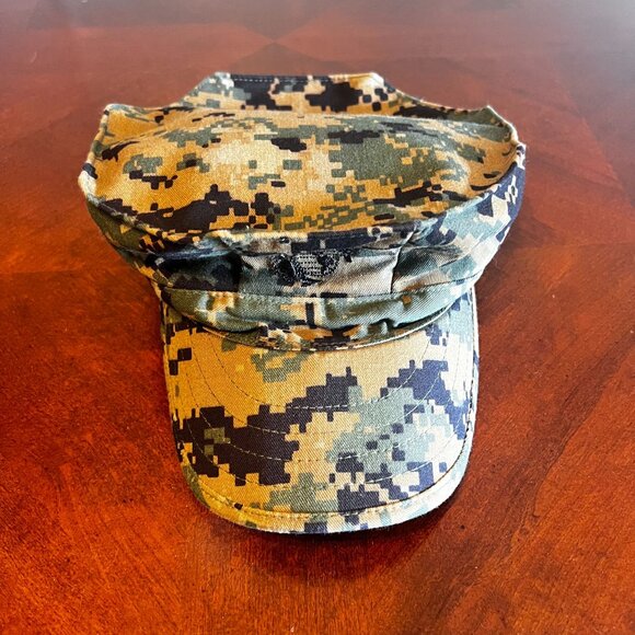USMC marine Woodland marpat Camouflage Cover Cap Small Military SEKRI - Picture 3 of 4